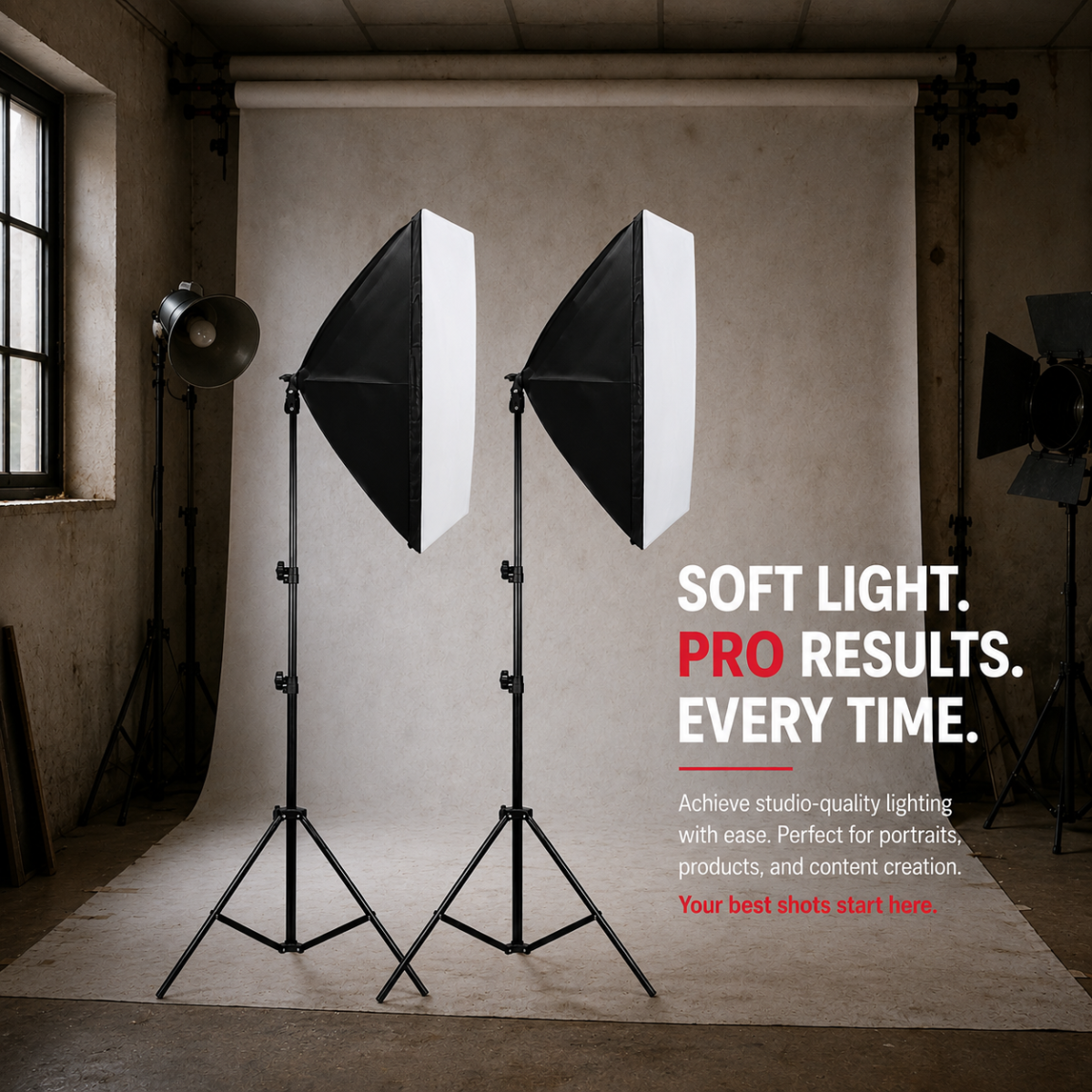 Dual Softbox Lighting Kit