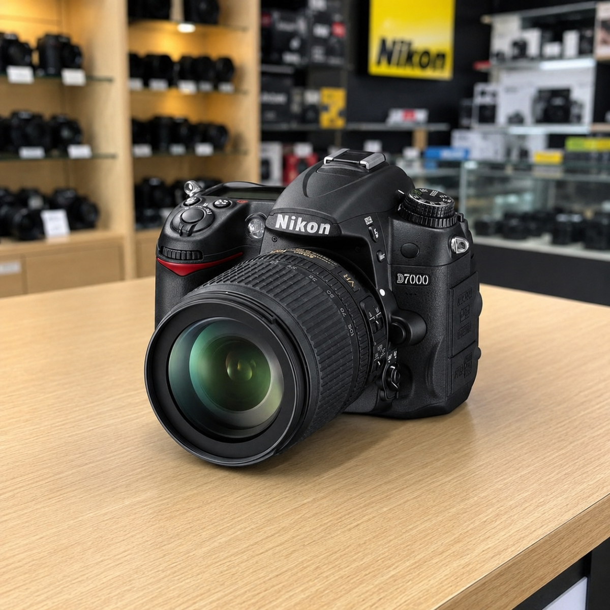 Camera with 18-105mm lens